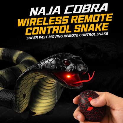 Electric infrared remote control Cobra simulation animal children's trick Halloween scary toy model funny cats and dogs